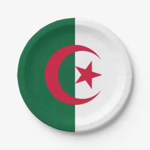 Algeria (Algerian) Flag Paper Plate
