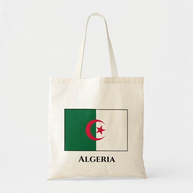 Algeria (Algerian) Flag Tote Bag (Front)
