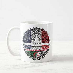 Algeria Algerian French France Tree Roots Flag Coffee Mug