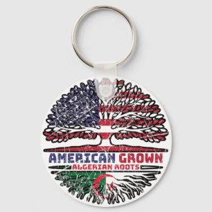 Algeria Algerian US American USA United States Key Ring