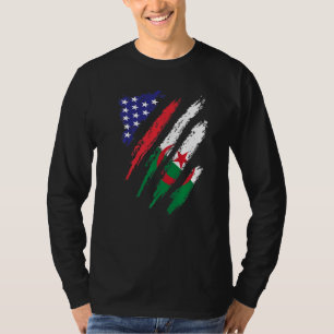 Algeria American Grown Flag USA Patriot Heritage M T-Shirt