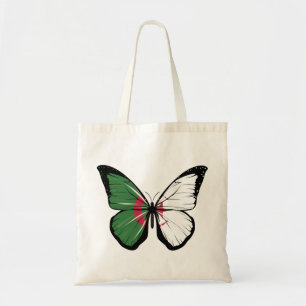 Algeria Butterfly Flag Tote Bag