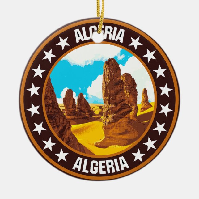 Algeria                                            ceramic ornament (Front)