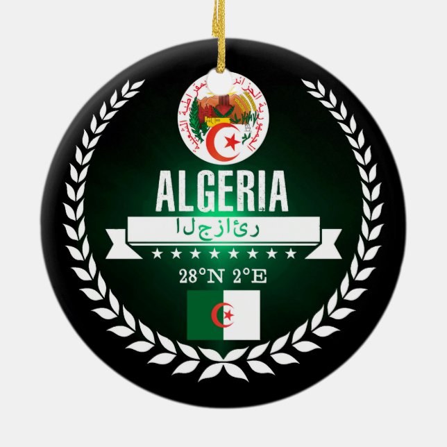 Algeria Ceramic Ornament (Back)