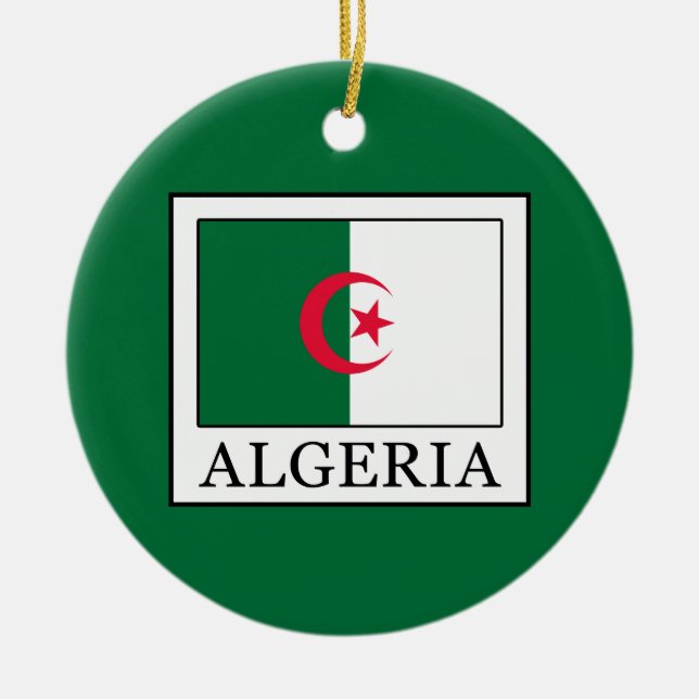 Algeria Ceramic Tree Decoration (Front)