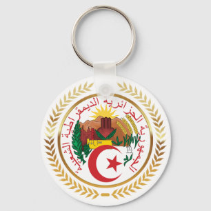 Algeria Coat of Arms Key Ring