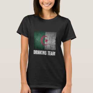 Algeria Drinking Team Graphic for Men Funny Algeri T-Shirt