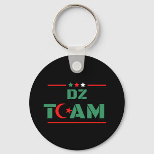 Algeria DZ Team Algeria Flag Colours DZ Power Key Ring