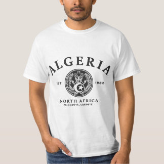 Algeria Est 1962 North Africa Coordinates Vintage  T-Shirt