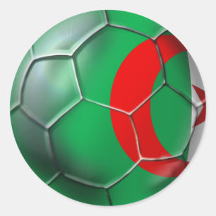 Algeria flag Algerian soccer ball gifts Classic Round Sticker