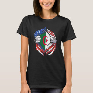 Algeria Flag American Proud of My Algerian Heritag T-Shirt