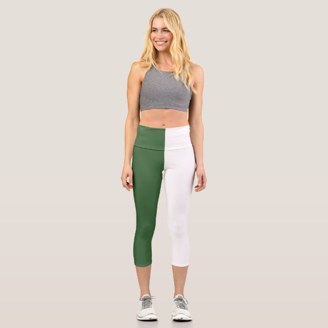 Algeria flag capri leggings (Front)