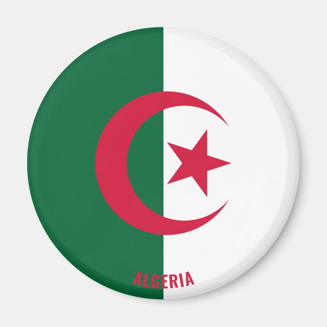 Algeria Flag Charming Patriotic Magnet (Front)