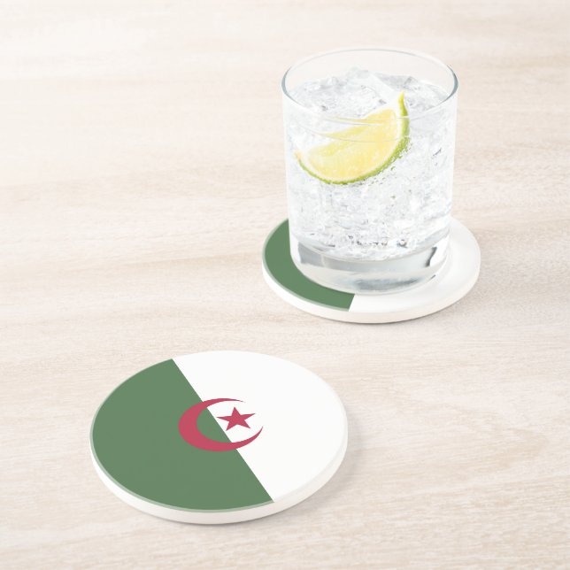 Algeria flag coaster (Side)