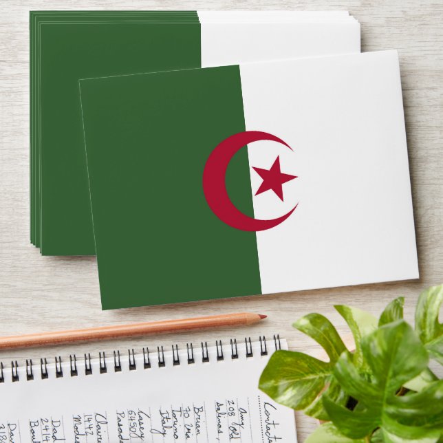 Algeria flag envelope (Stacked)