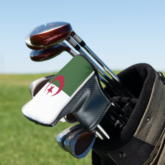Algeria flag golf head cover (In Situ)