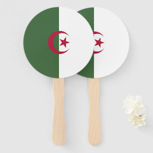 Algeria flag hand fan
