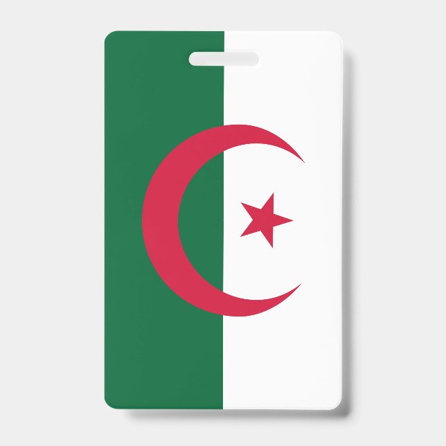 Algeria Flag ID Badge (Front)