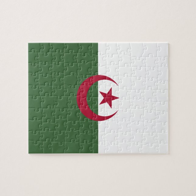 Algeria flag jigsaw puzzle (Horizontal)
