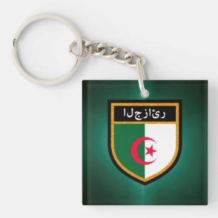 Algeria Flag Key Ring