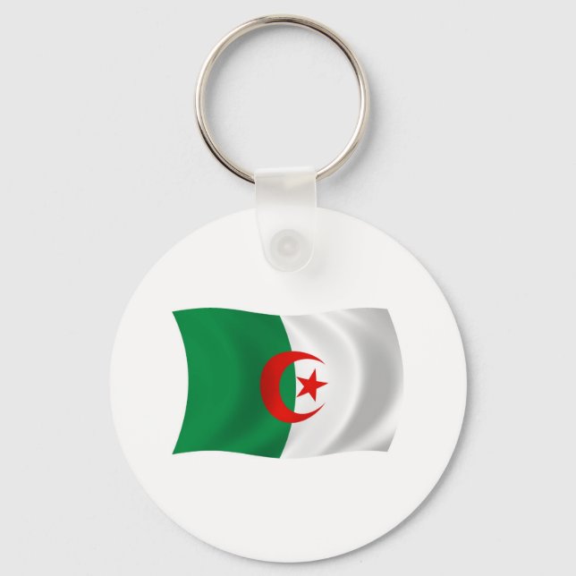 Algeria Flag Keychain (Front)