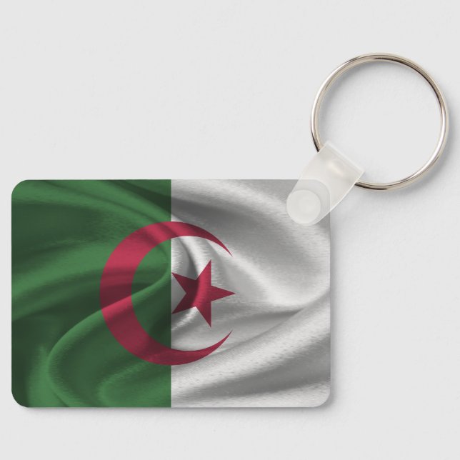 Algeria Flag Keychain (Front)