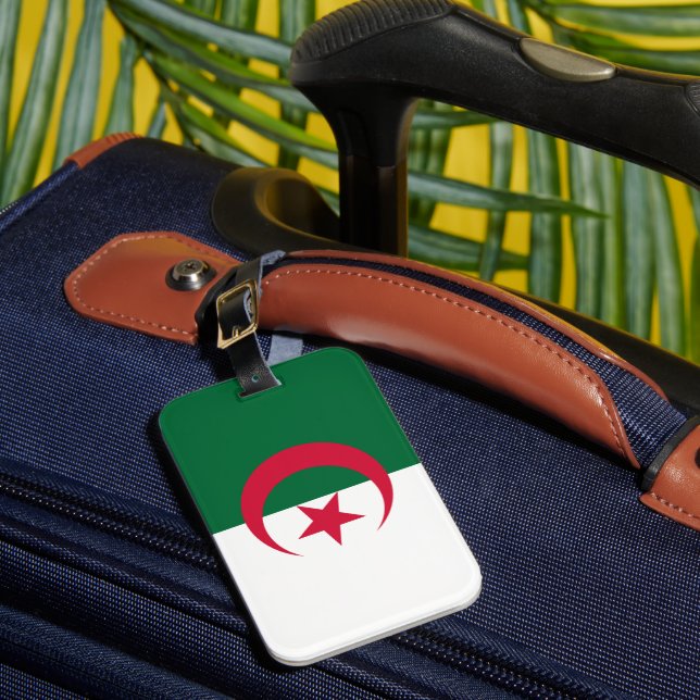 Algeria Flag Luggage Tag (Front Insitu 1)