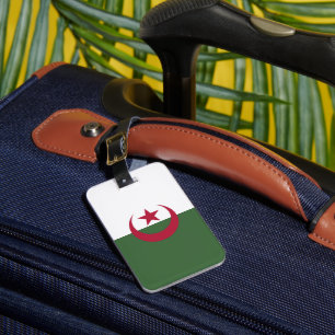 Algeria flag luggage tag
