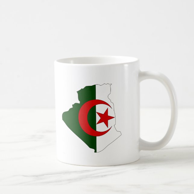 Algeria flag map coffee mug (Right)