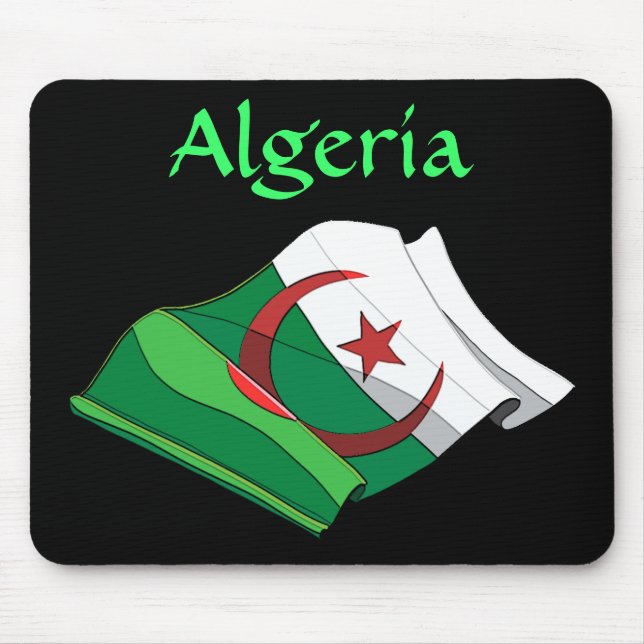 Algeria Flag Mousepad (Front)