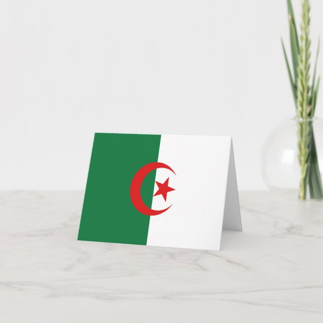 Algeria Flag Notecard (Front)