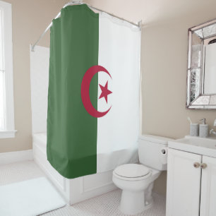 Algeria flag shower curtain