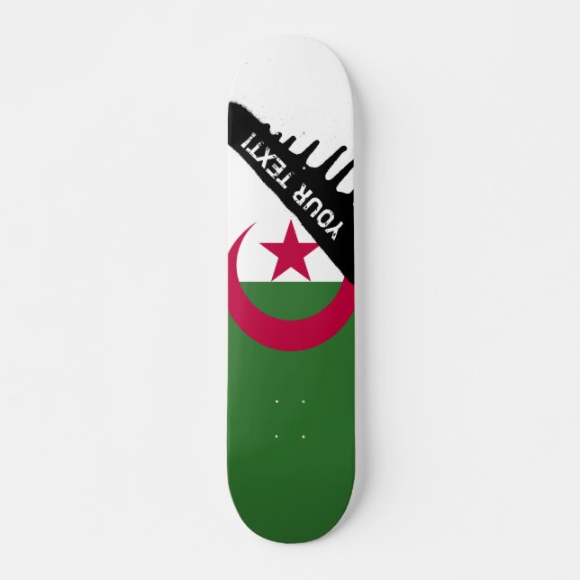 Algeria Flag Skateboard (Front)