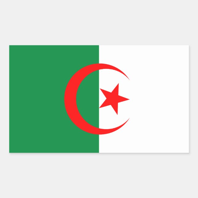 Algeria Flag Sticker (Front)