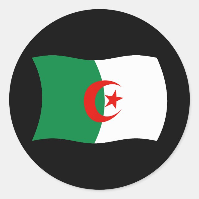 Algeria Flag Sticker (Front)