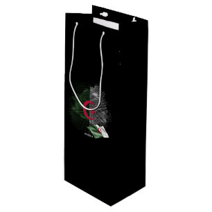 Algeria flag wine gift bag