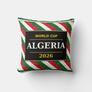 Algeria Football Fan 2026 with Stunning Patterns Cushion