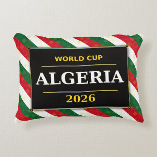 Algeria Football Fan 2026 with Stunning Patterns Decorative Cushion