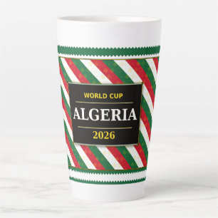 Algeria Football Fan 2026 with Stunning Patterns Latte Mug