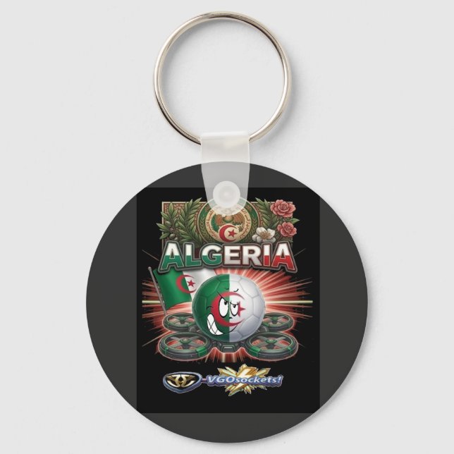 Algeria-GBall-001 Key Ring (Front)