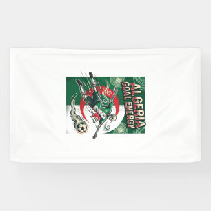 Algeria Goal Energy Skeleton Striker Nations Bold Banner
