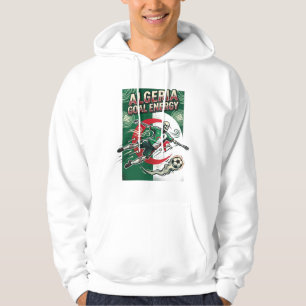Algeria Goal Energy Skeleton Striker Nations Bold  Hoodie