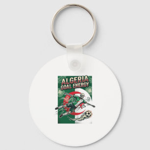 Algeria Goal Energy Skeleton Striker Nations Bold Key Ring