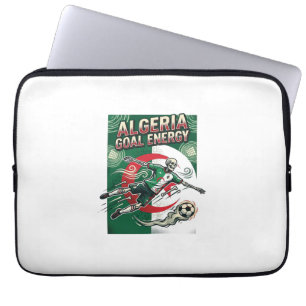 Algeria Goal Energy Skeleton Striker Nations Bold Laptop Sleeve