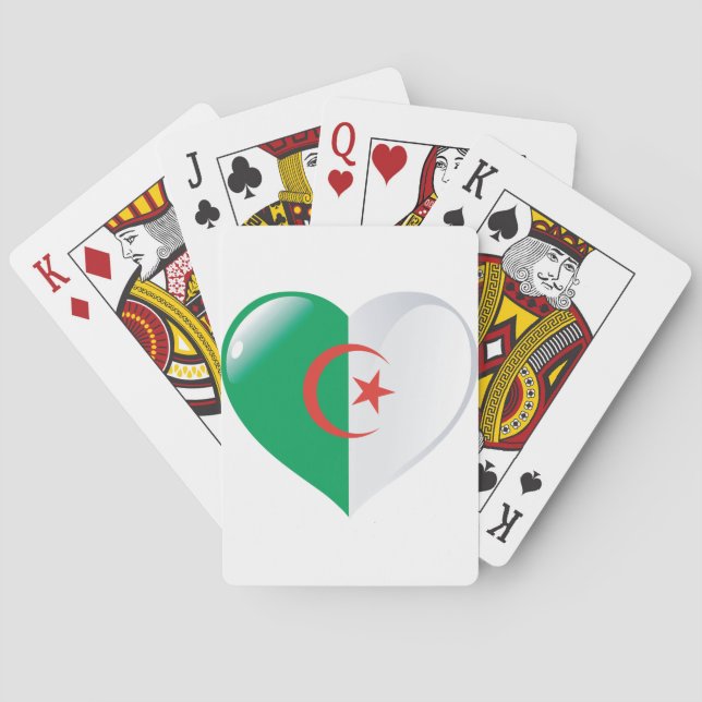 Algeria Heart Playing Cards (Back)