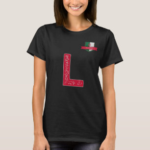 Algeria Human-Flag Group Letter L Algeria T-Shirt