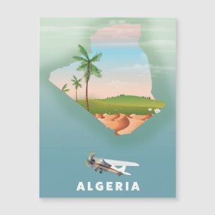 Algeria Illustrated travel poster print.