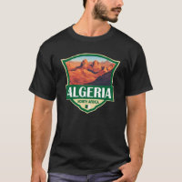 Algeria Illustration Retro Badge