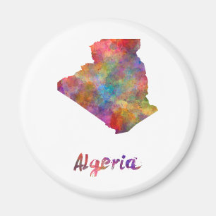 Algeria in watercolor 2 magnet