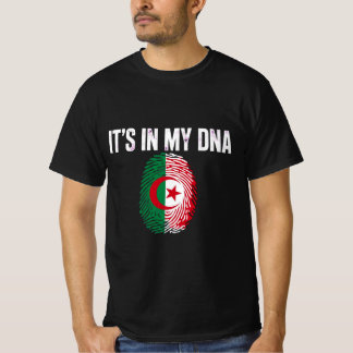 Algeria It's In My DNA T-Shirt - Flag Fingerprint